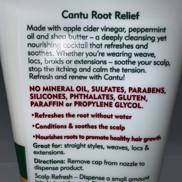Cantu Refresh Root Relief with Apple Cider Vinegar and Peppermint Oil, 8 Ounce - Picture 3 of 6